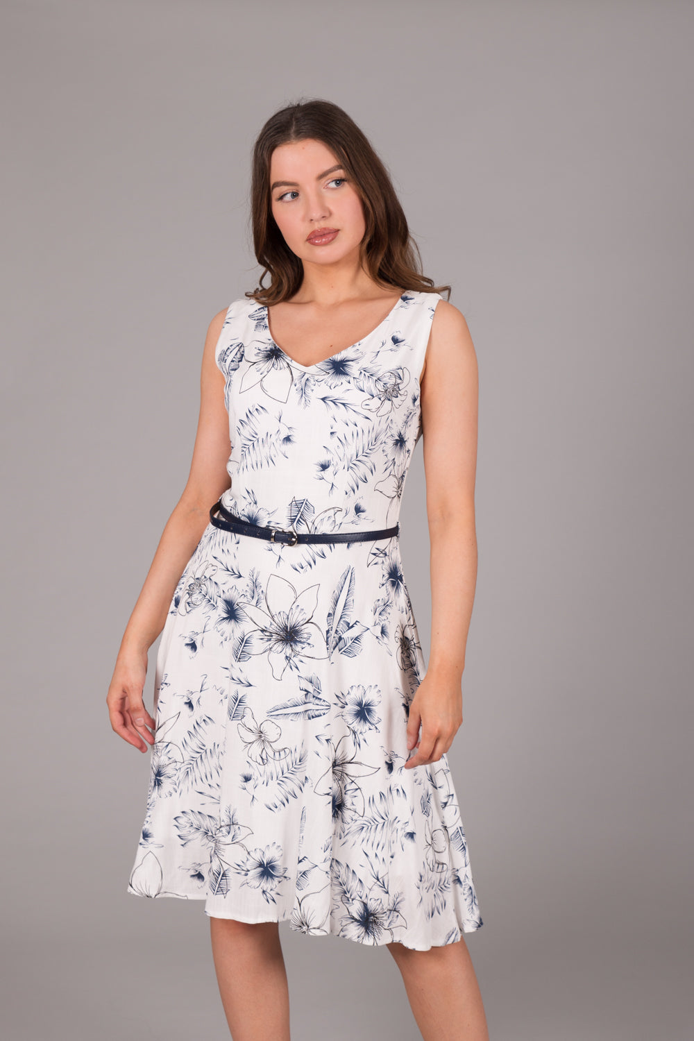 Floral Fern Print Dress