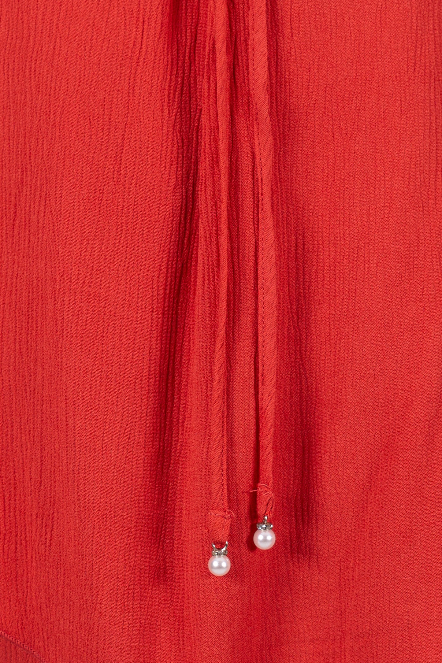 Layered Tie Top - Coral
