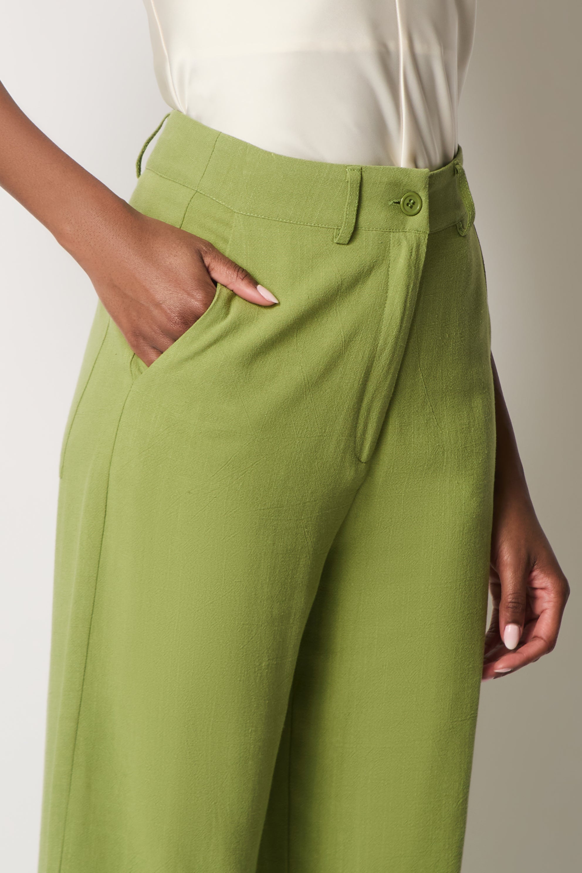 Linen Trousers - Green