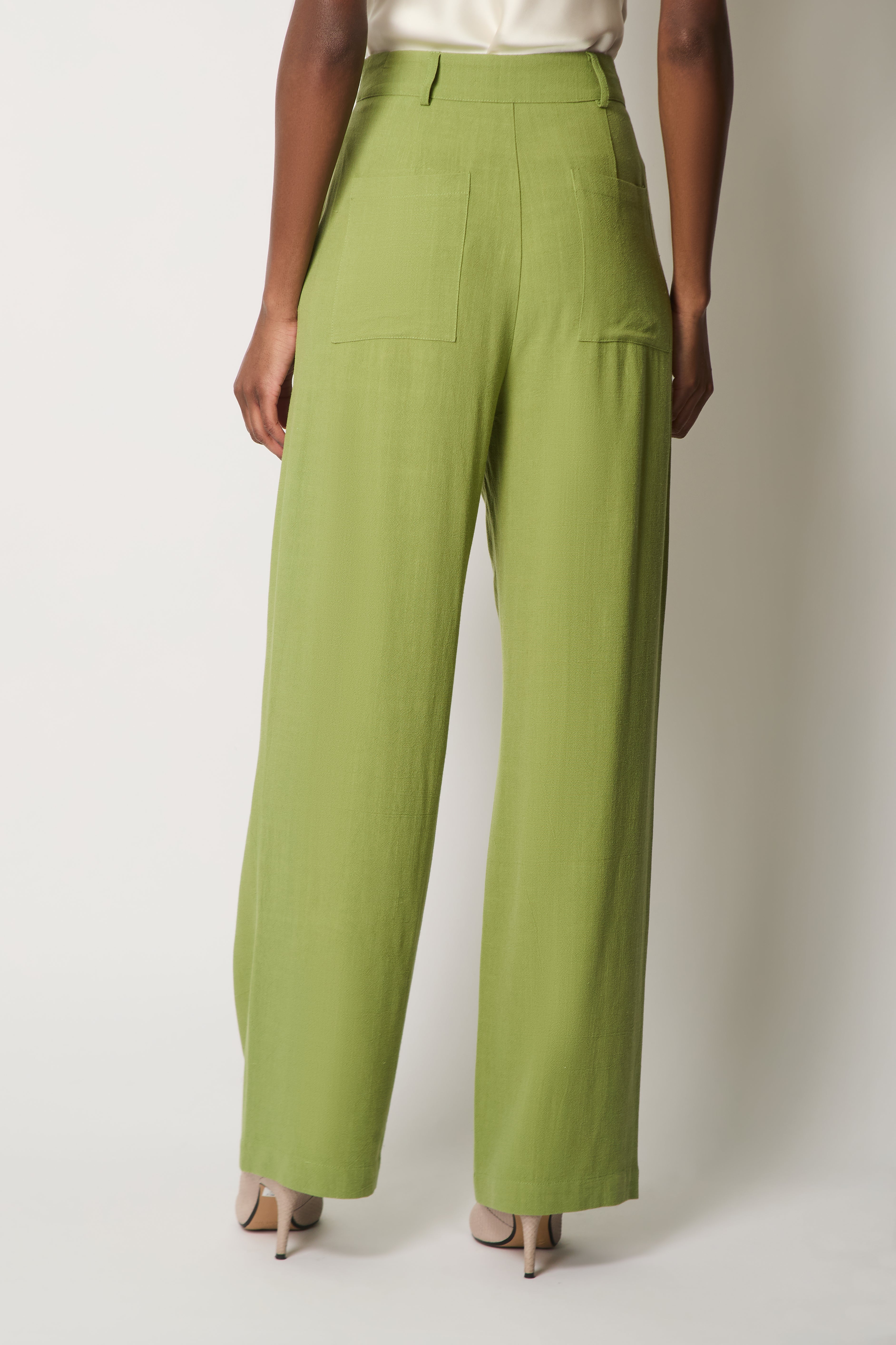 Linen Trousers - Green