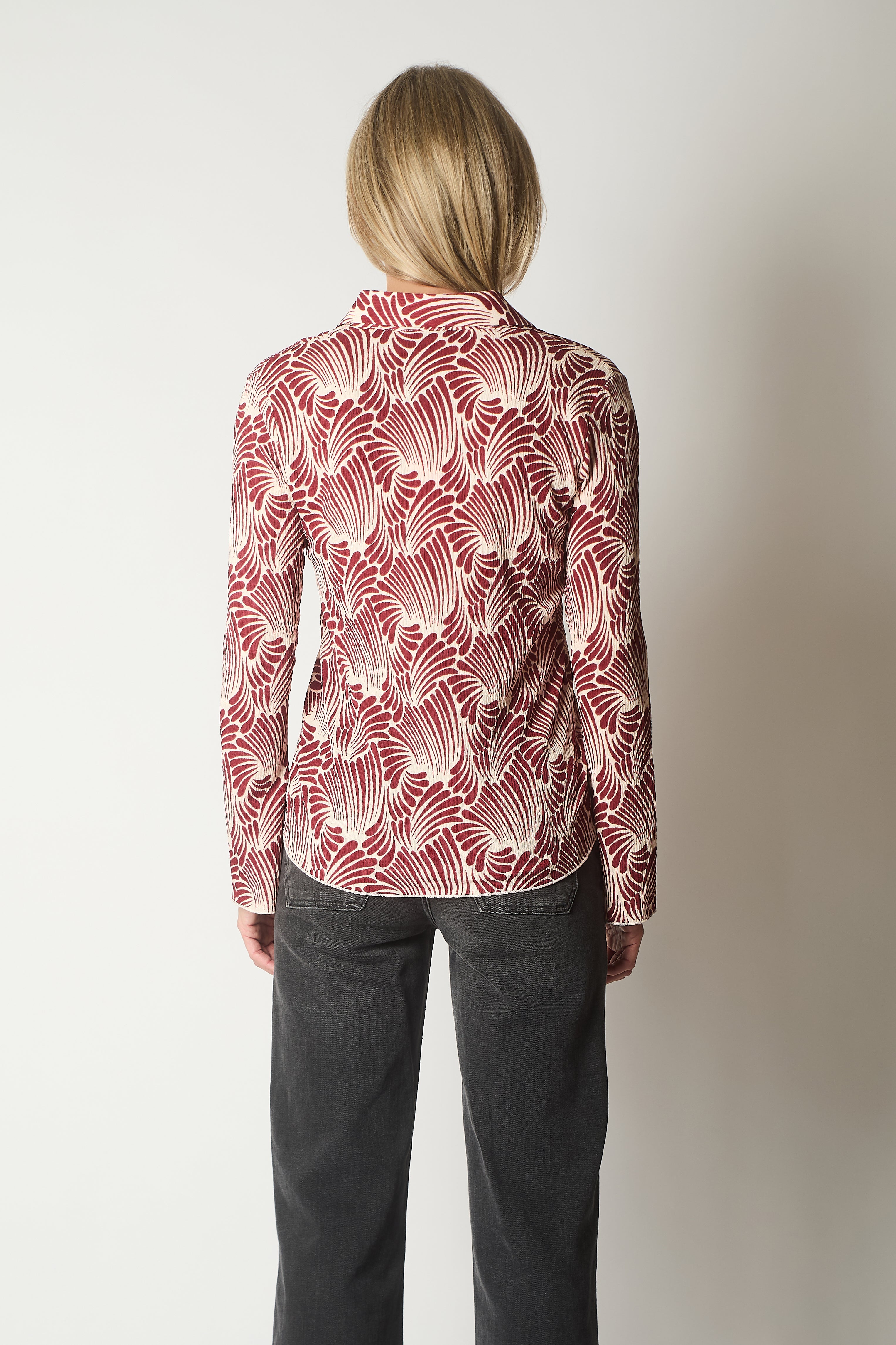 Bold Leaf Print Shirt