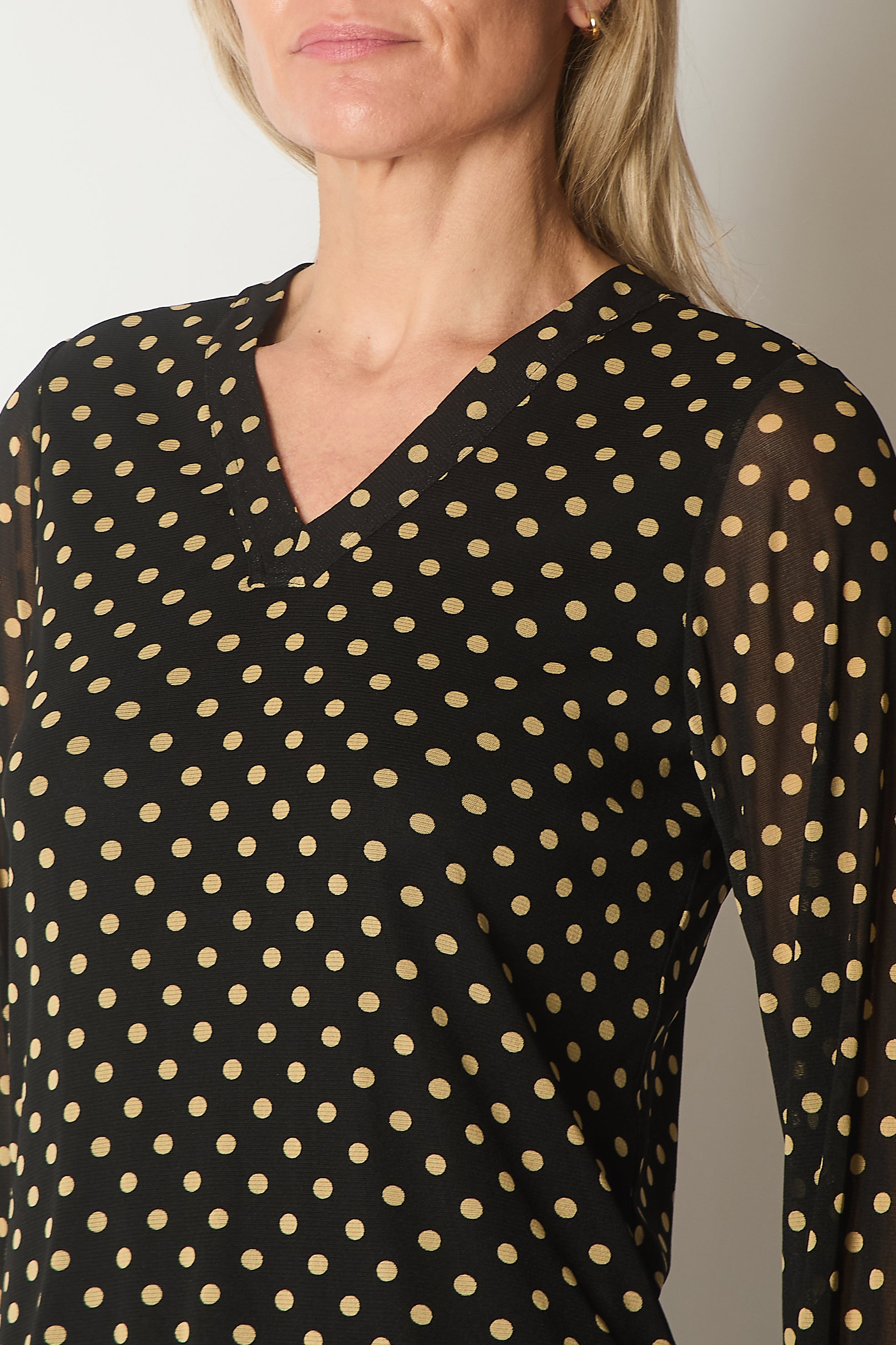 Polka Dot Long Sleeve Top