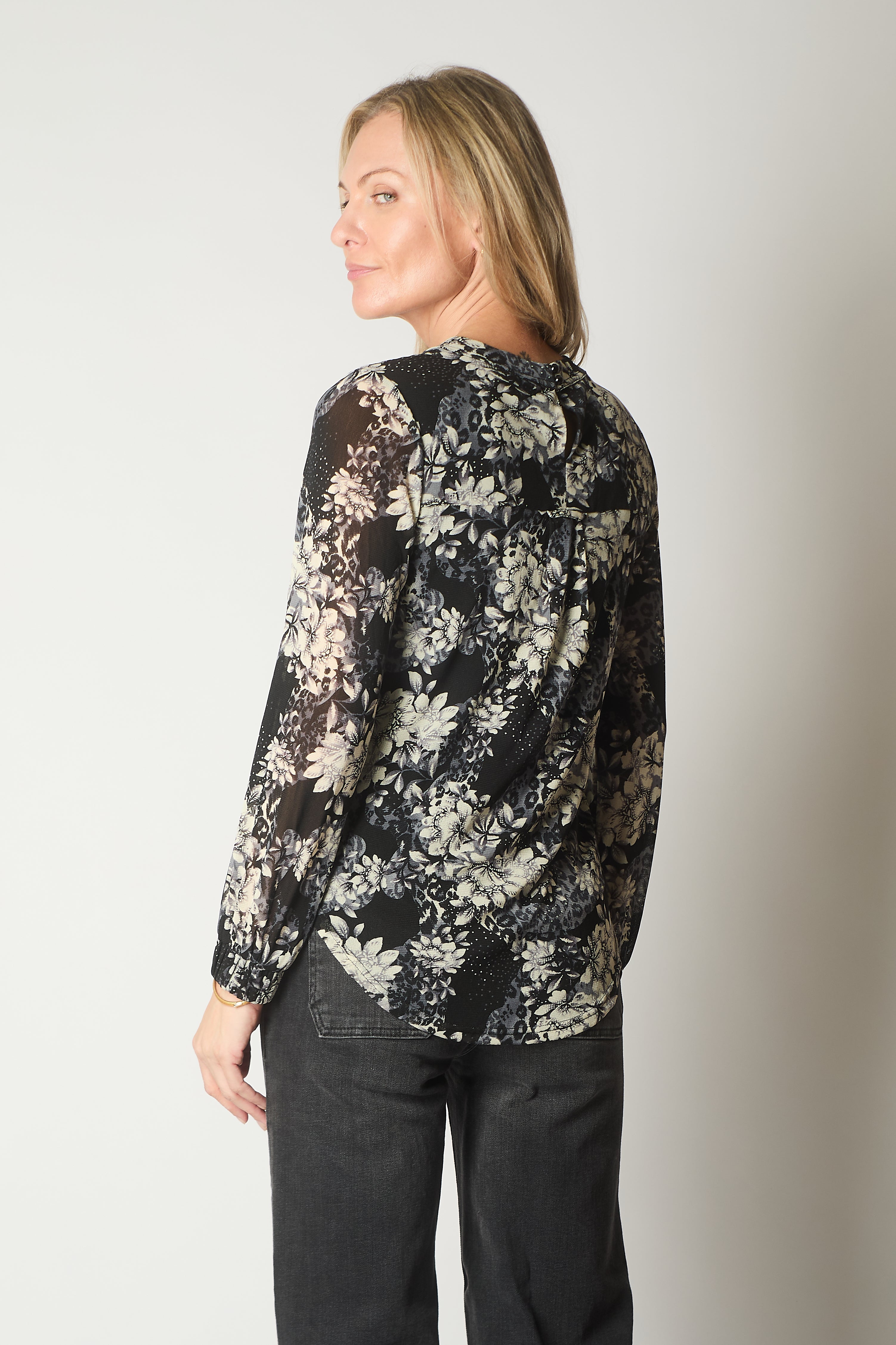 Floral Print Long Sleeve Top