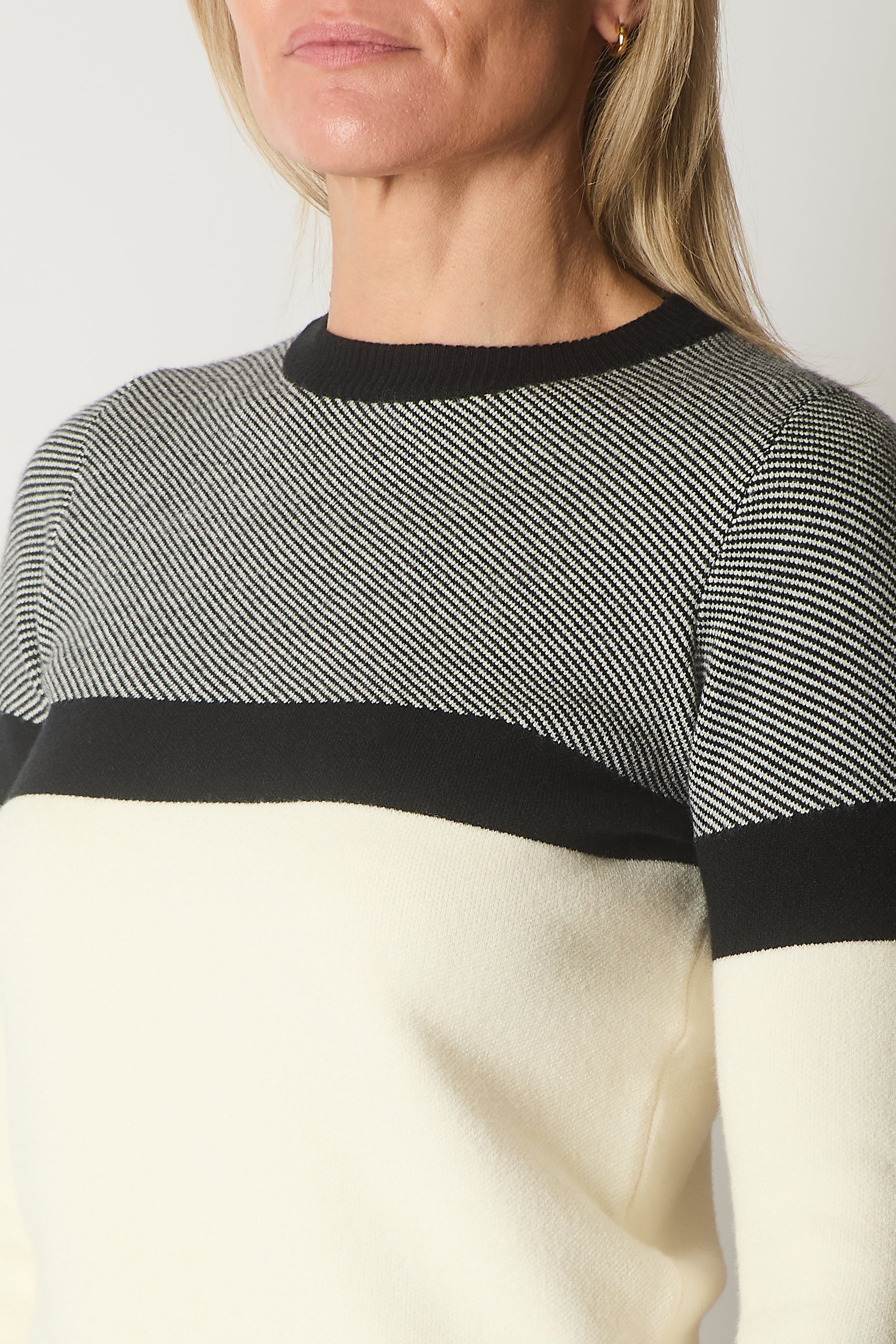 Colour Block Knit Jumper