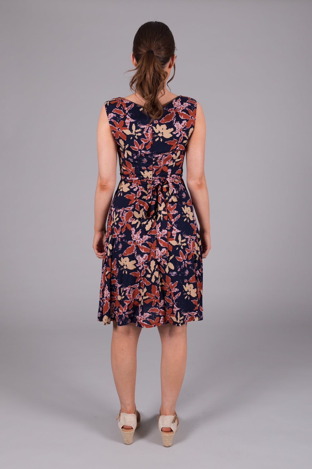 Amelia Print Summer Dress - Blue