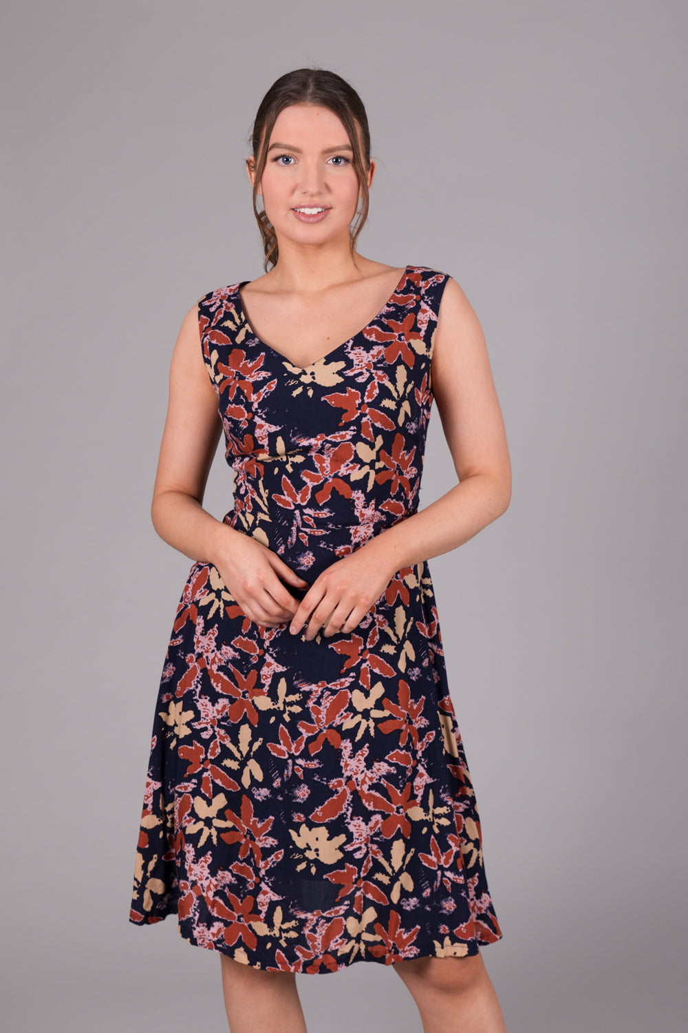 Amelia Print Summer Dress - Blue