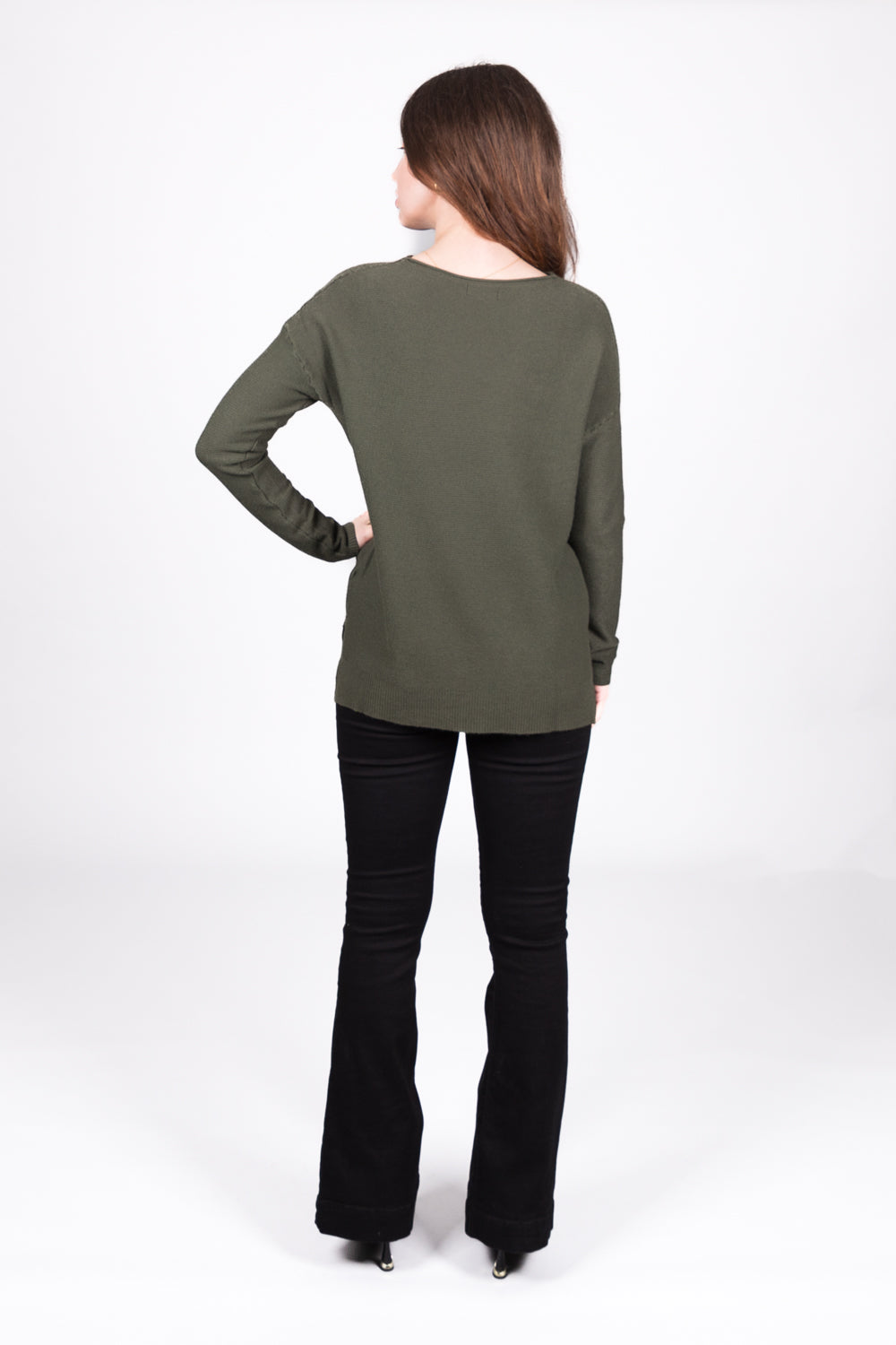 Butterfly Embellished Jumper - Khaki