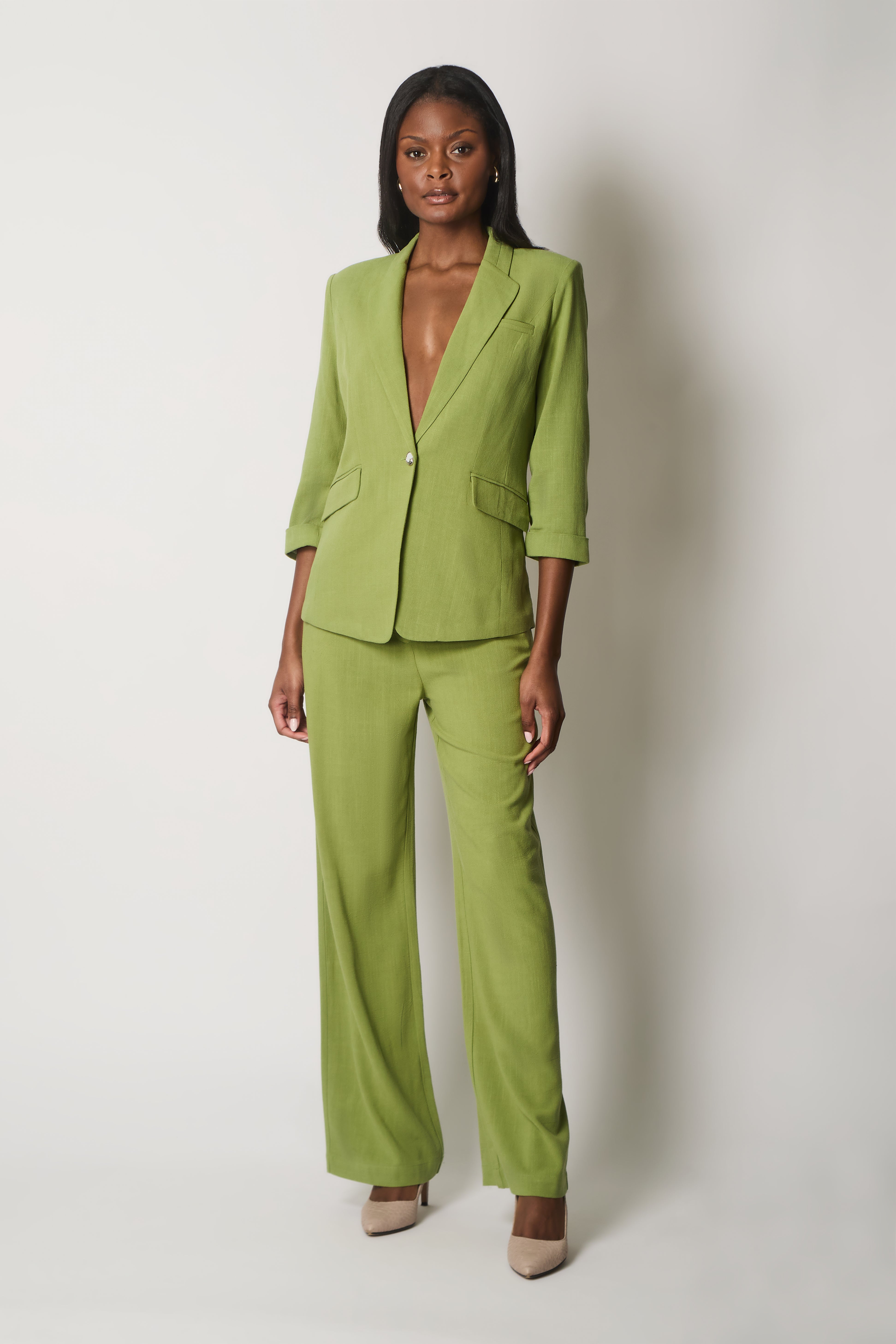 Linen Trousers - Green