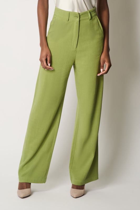 Linen Trousers - Green