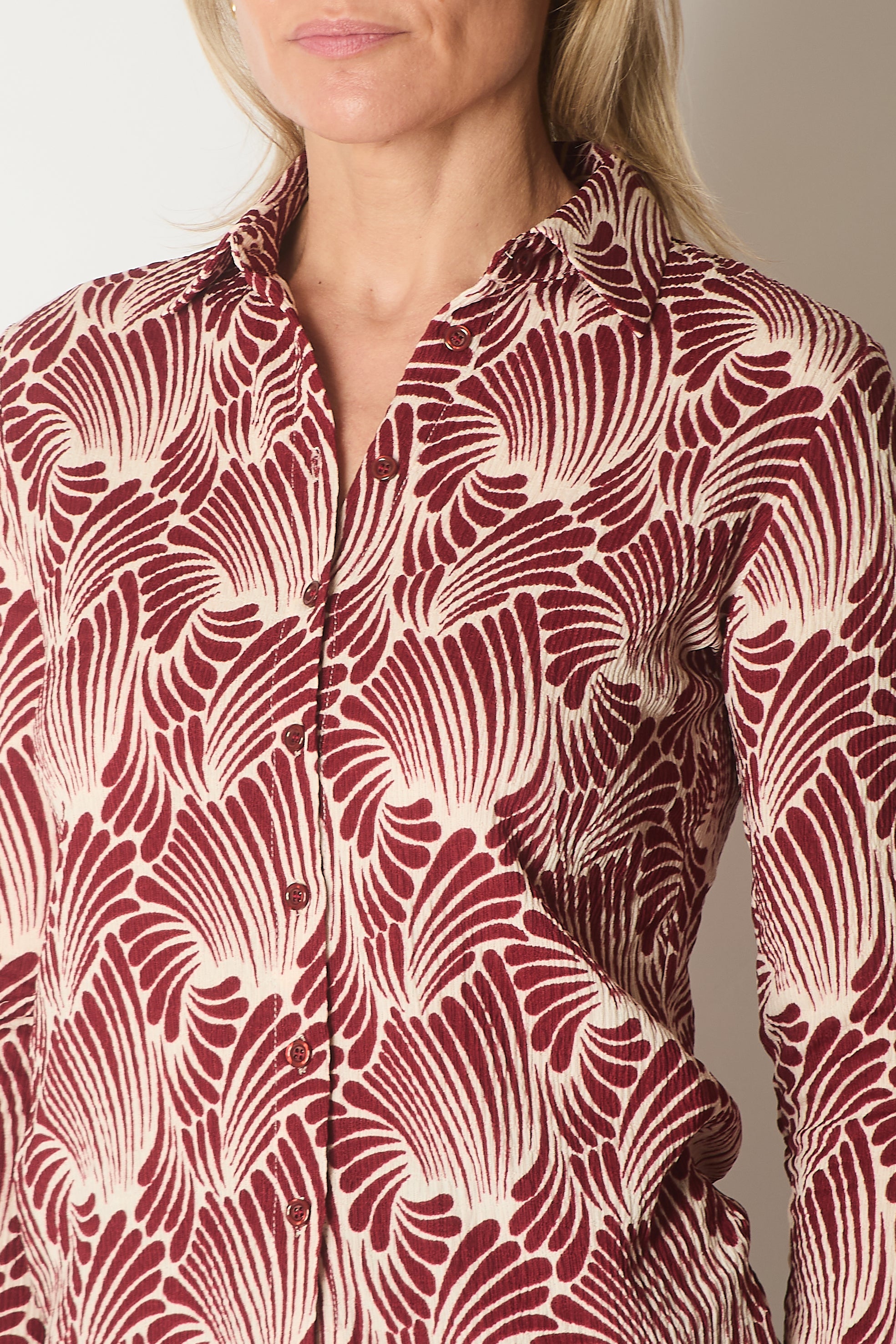 Bold Leaf Print Shirt