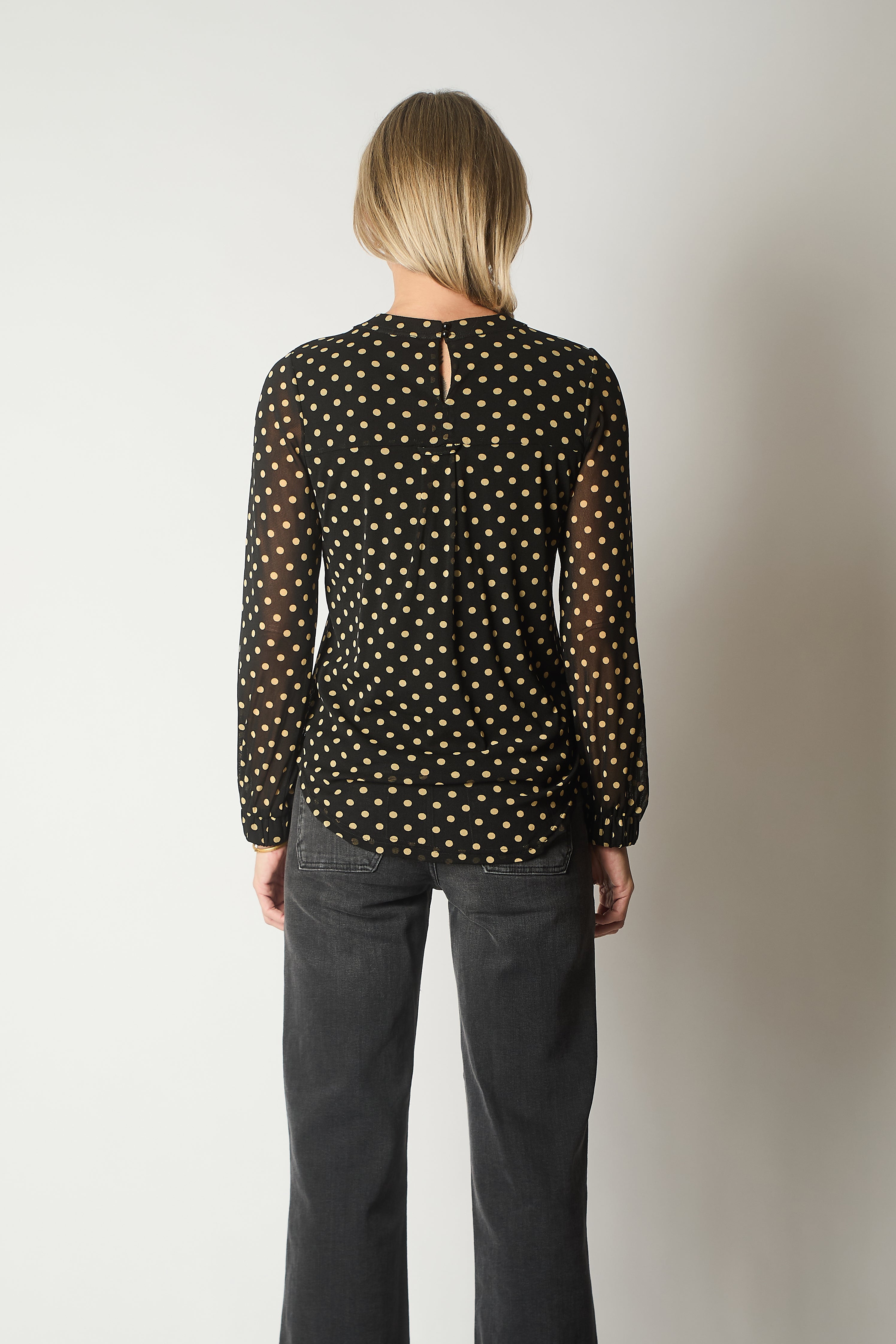 Polka Dot Long Sleeve Top